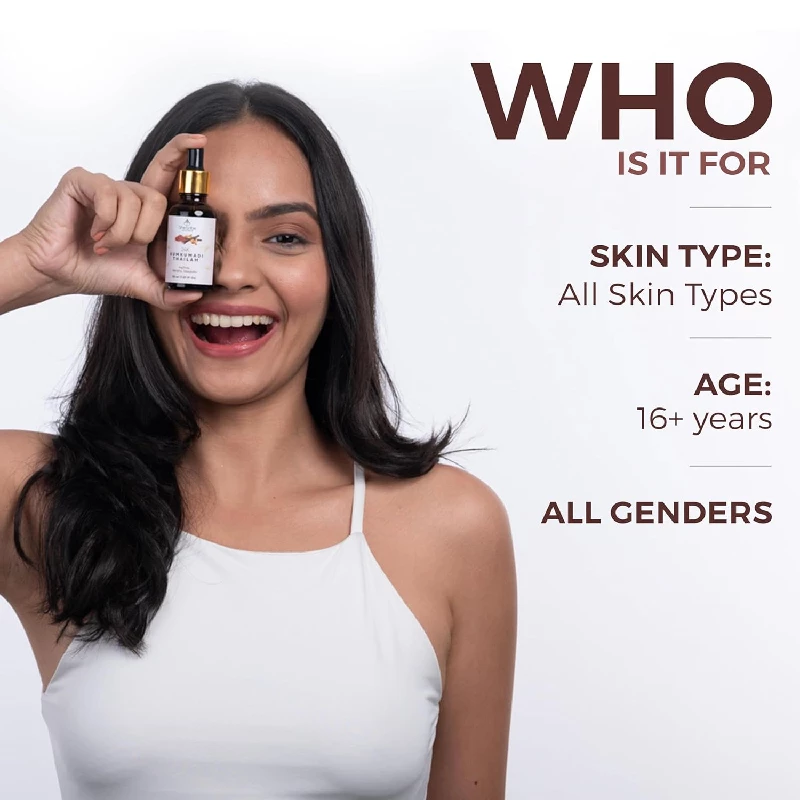 The Tribe Concepts 24k Kumkumadi Thailam with 100 Chemical Free & Natural, 30 ml-4.webp